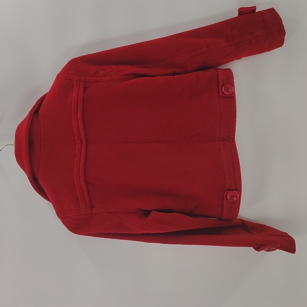 Iris Basic Cropped Jacket Size Medium Red Long Sl… - image 5